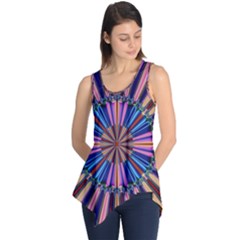 Artwork Fractal Geometrical Design Sleeveless Tunic by Wegoenart