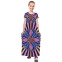 Artwork Fractal Geometrical Design Kids  Short Sleeve Maxi Dress View1