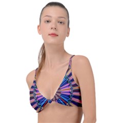 Artwork Fractal Geometrical Design Knot Up Bikini Top by Wegoenart