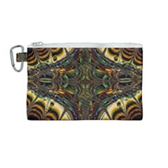 Abstract Art Artwork Fractal Canvas Cosmetic Bag (medium) by Wegoenart