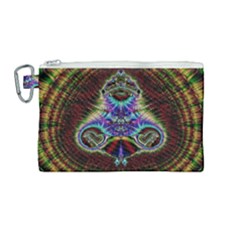 Artwork Fractal Digital Art Canvas Cosmetic Bag (medium) by Wegoenart