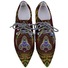 Artwork Fractal Digital Art Women s Pointed Oxford Shoes by Wegoenart