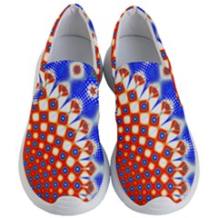 Digital Arts Fractals Futuristic Red Blue Women s Lightweight Slip Ons by Wegoenart