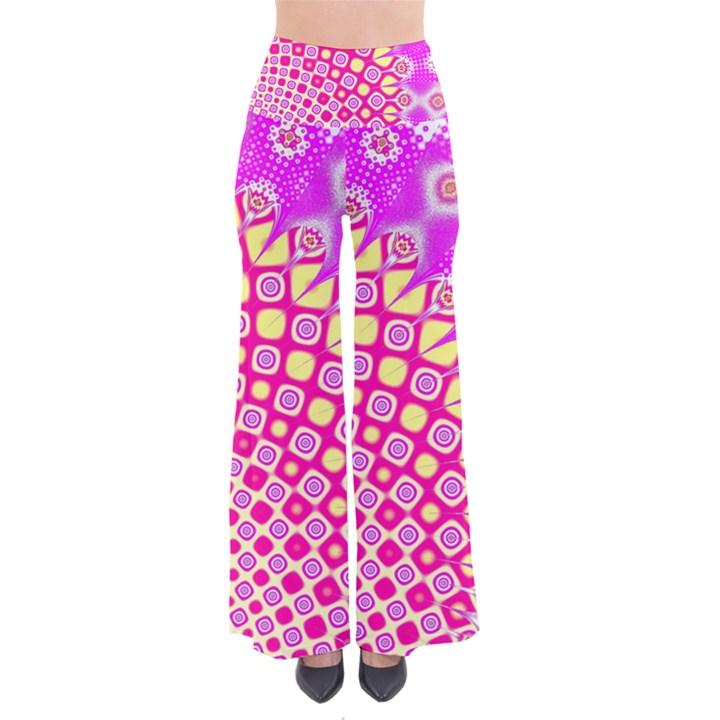 Digital Arts Fractals Futuristic Pink So Vintage Palazzo Pants