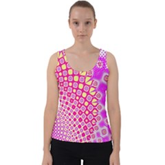 Digital Arts Fractals Futuristic Pink Velvet Tank Top