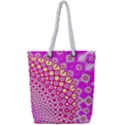 Digital Arts Fractals Futuristic Pink Full Print Rope Handle Tote (Small) View1