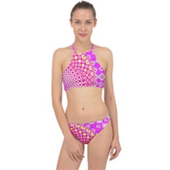 Digital Arts Fractals Futuristic Pink Racer Front Bikini Set