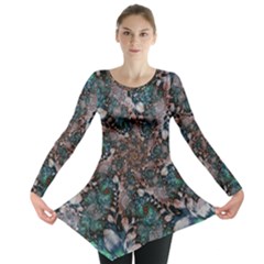 Art Artwork Fractal Digital Long Sleeve Tunic  by Wegoenart