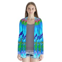 Abstract Art Art Design Modern Art Drape Collar Cardigan by Wegoenart