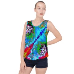 Abstract Art Art Design Modern Art Bubble Hem Chiffon Tank Top by Wegoenart