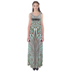 Crystal Design Crystal Pattern Glass Empire Waist Maxi Dress by Wegoenart