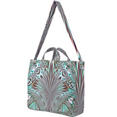 Crystal Design Crystal Pattern Glass Square Shoulder Tote Bag