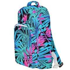 Leaves Picture Tropical Plant Double Compartment Backpack by Wegoenart