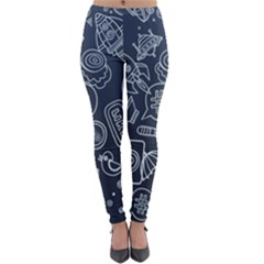 Internet Planets Drinks Computers Lightweight Velour Leggings by Wegoenart