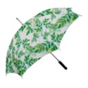 Leaves Green Pattern Nature Plant Straight Umbrellas View2