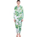 Leaves Green Pattern Nature Plant Hooded Jumpsuit (Ladies)  View1