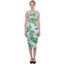 Leaves Green Pattern Nature Plant Sleeveless Pencil Dress View1