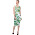 Leaves Green Pattern Nature Plant Sleeveless Pencil Dress View3