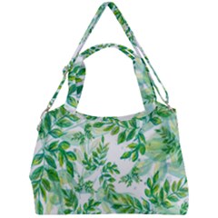 Leaves Green Pattern Nature Plant Double Compartment Shoulder Bag by Wegoenart