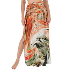 Marble Texture White Pattern Maxi Chiffon Tie-up Sarong