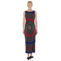 Art Design Fractal Circle Fitted Maxi Dress View2