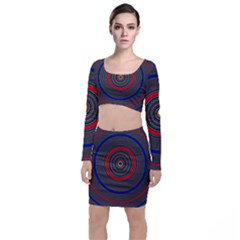 Art Design Fractal Circle Top And Skirt Sets by Wegoenart