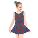 Art Design Fractal Circle Kids  Skater Dress Swimsuit View1