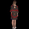 Art Design Fractal Circle Velour Kimono Dress View4