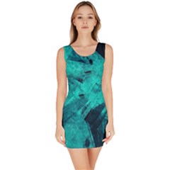 Background Texture Pattern Blue Bodycon Dress by Wegoenart