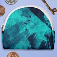 Background Texture Pattern Blue Horseshoe Style Canvas Pouch by Wegoenart