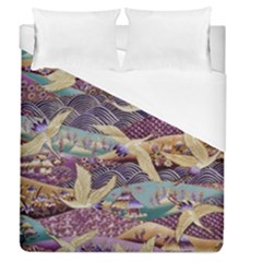 Textile Fabric Cloth Pattern Duvet Cover (queen Size) by Wegoenart