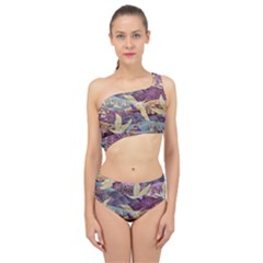 Textile Fabric Cloth Pattern Spliced Up Two Piece Swimsuit by Wegoenart