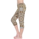 Wood And Wood With Hearts And More Wood Ornate Capri Leggings  View3