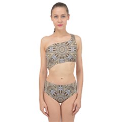 Wood And Wood With Hearts And More Wood Ornate Spliced Up Two Piece Swimsuit by pepitasart