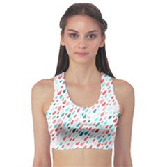 Rainy Day Pattern Sports Bra