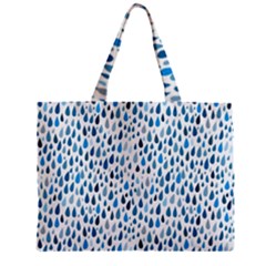 Rain Drops Zipper Mini Tote Bag