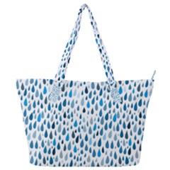 Rain Drops Full Print Shoulder Bag