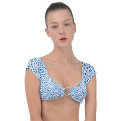 Rain Drops Cap Sleeve Ring Bikini Top