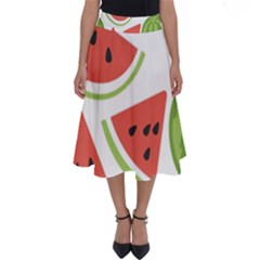 Watermelon Juice Auglis Clip Art Watermelon Perfect Length Midi Skirt by Vaneshart