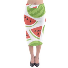 Watermelon Juice Auglis Clip Art Watermelon Midi Pencil Skirt by Vaneshart