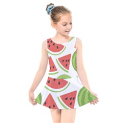 Watermelon Juice Auglis Clip Art Watermelon Kids  Skater Dress Swimsuit by Vaneshart