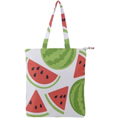 Watermelon Juice Auglis Clip Art Watermelon Double Zip Up Tote Bag