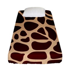 Animal Print Giraffe Patterns Fitted Sheet (single Size) by Vaneshart