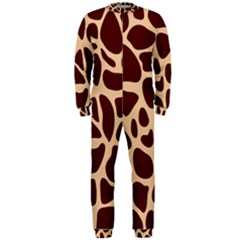 Animal Print Giraffe Patterns Onepiece Jumpsuit (men)  by Vaneshart