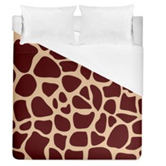 Animal Print Giraffe Patterns Duvet Cover (queen Size) by Vaneshart