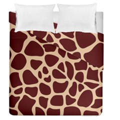 Animal Print Giraffe Patterns Duvet Cover Double Side (queen Size) by Vaneshart