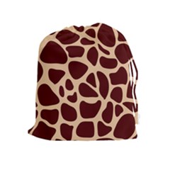 Animal Print Giraffe Patterns Drawstring Pouch (xl) by Vaneshart