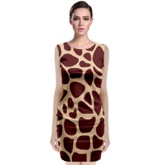 Animal Print Giraffe Patterns Classic Sleeveless Midi Dress by Vaneshart