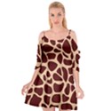 Animal Print giraffe Patterns Cutout Spaghetti Strap Chiffon Dress View1