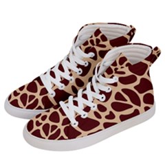 Animal Print Giraffe Patterns Women s Hi-top Skate Sneakers by Vaneshart